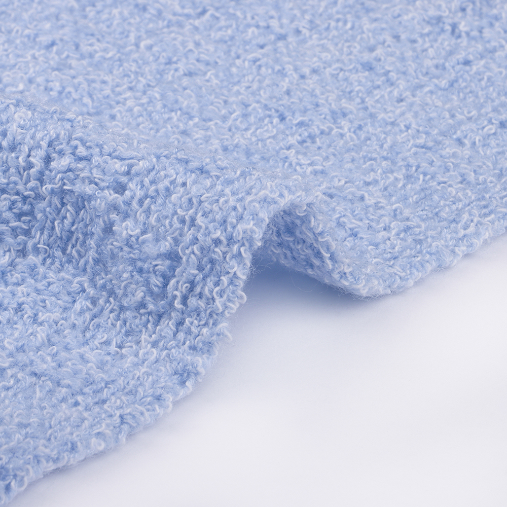 China Yarn for Polo T-shirt (Sweater),Crew Neck Pullover (Sweater),Half-Zipper Cardigan (Sweater) Mossy Yarn Fancy Yarn Polyester Acrylic blue color buy from China wholesaler bulk order at wholesale price free worldwide shipping Alibaba