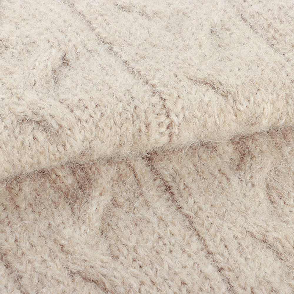 China Yarn for Dresses (Cardigan Button) (Sweater),Ladies Vest (Sweater)  Mossy Yarn Fancy Yarn Alpaca Wool Recycled Polyester Polyester beige color buy from China wholesaler bulk order at wholesale price free worldwide shipping Alibaba