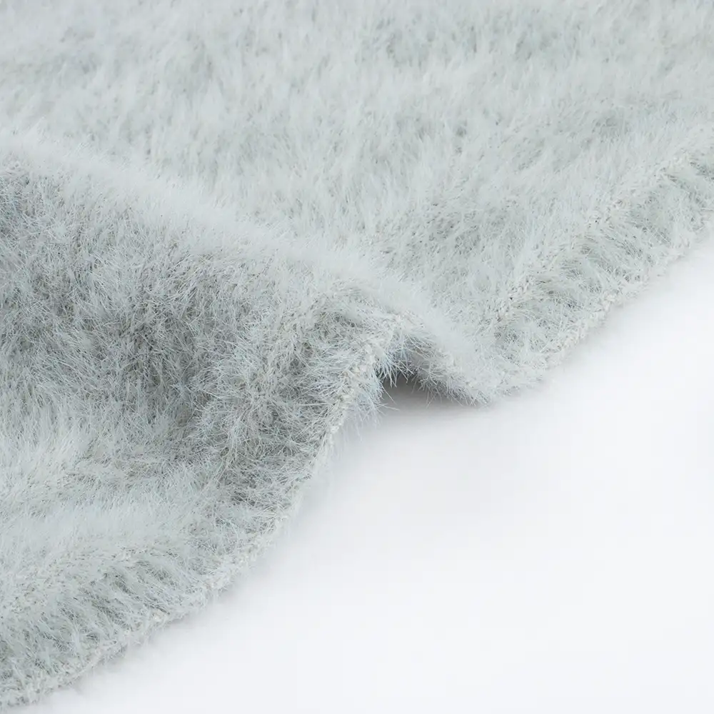 China Yarn for Crop Top Pullover (Sweater),Dresses (Cardigan Open) (Sweater) Cat Feather Yarn Fancy Yarn Nylon Light Grey color buy from China wholesaler bulk order at wholesale price free worldwide shipping Alibaba