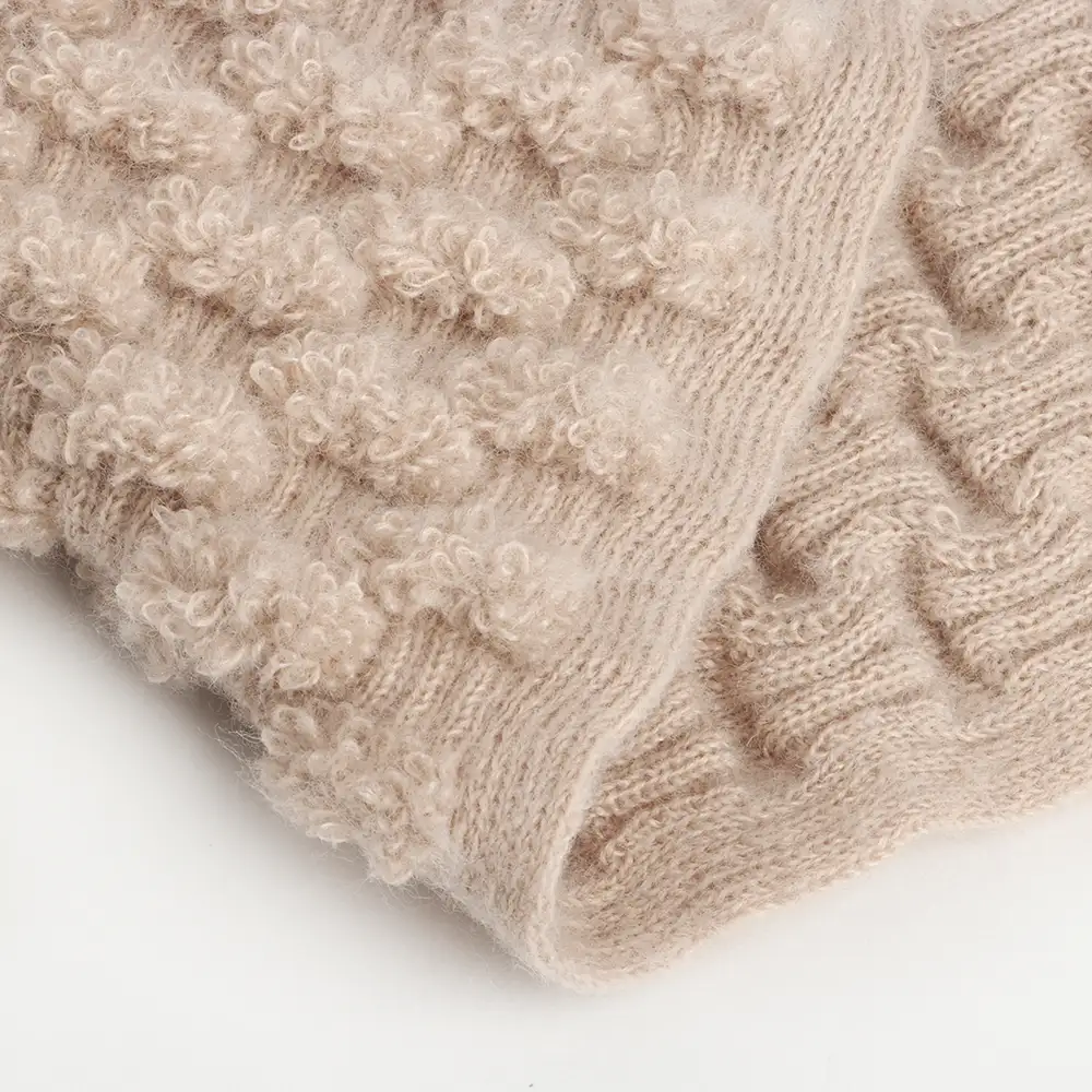 China Yarn for Hoodie  (Sweater),Polo T-shirt (Sweater), Full-Zipper Cardigan (Sweater) Air Spun Yarn Fancy Yarn Polyester Wool Beige color buy from China wholesaler bulk order at wholesale price free worldwide shipping Alibaba