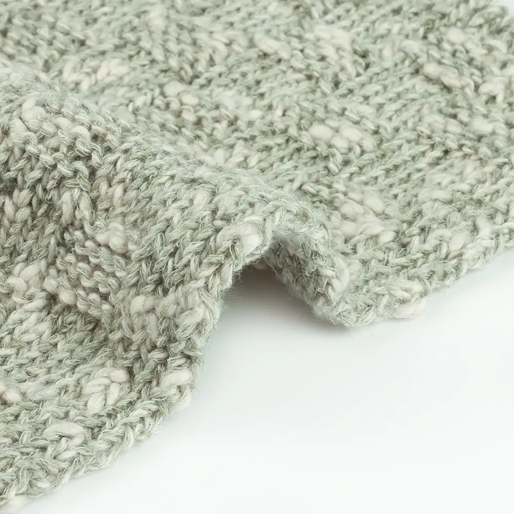 China Yarn for Dresses (Cardigan Open) (Sweater),Crop Top Pullover (Sweater) Slub Yarn Fancy Yarn Cotton Polyester Linen green color buy from China wholesaler bulk order at wholesale price free worldwide shipping Alibaba