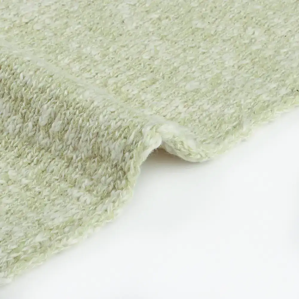 China Yarn for Ladies Vest (Sweater),Crop Top Pullover (Sweater),Dresses (Cardigan Button) (Sweater) Slub Yarn Fancy Yarn Cotton Polyester LT GREEN color buy from China wholesaler bulk order at wholesale price free worldwide shipping Alibaba