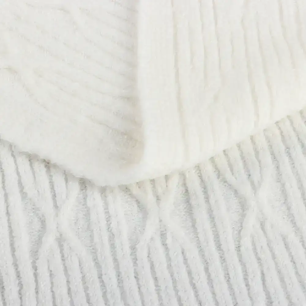 China Yarn for Open Cardigan (Sweater),Hoodie  (Sweater),Round Neck Pullover (Sweater) Mossy Yarn Fancy Yarn Acrylic BCI Cotton Nylon Spandex Ivory color buy from China wholesaler bulk order at wholesale price free worldwide shipping Alibaba