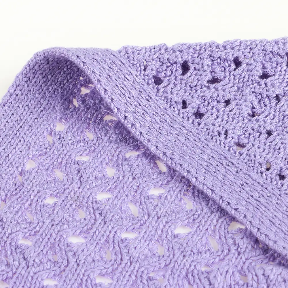 China Yarn for Dresses (Cardigan Open) (Sweater),Crop Top Pullover (Sweater) Tubular Tape Yarn Fancy Yarn Viscose Linen Purple color buy from China wholesaler bulk order at wholesale price free worldwide shipping Alibaba