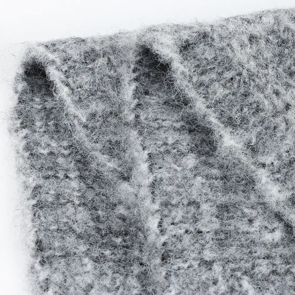 China Yarn for Polo T-shirt (Sweater),Crew Neck Pullover (Sweater),Half-Zipper Cardigan (Sweater) Mossy Yarn Fancy Yarn Recycled Polyester Acrylic Nylon Wool Spandex grey color buy from China wholesaler bulk order at wholesale price free worldwide shipping Alibaba