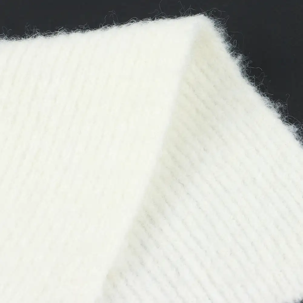 China Yarn for Dresses (Cardigan Open) (Sweater),Crop Top Pullover (Sweater) Mossy Yarn Fancy Yarn Recycled Polyester Polyester Wool Spandex white color buy from China wholesaler bulk order at wholesale price free worldwide shipping Alibaba