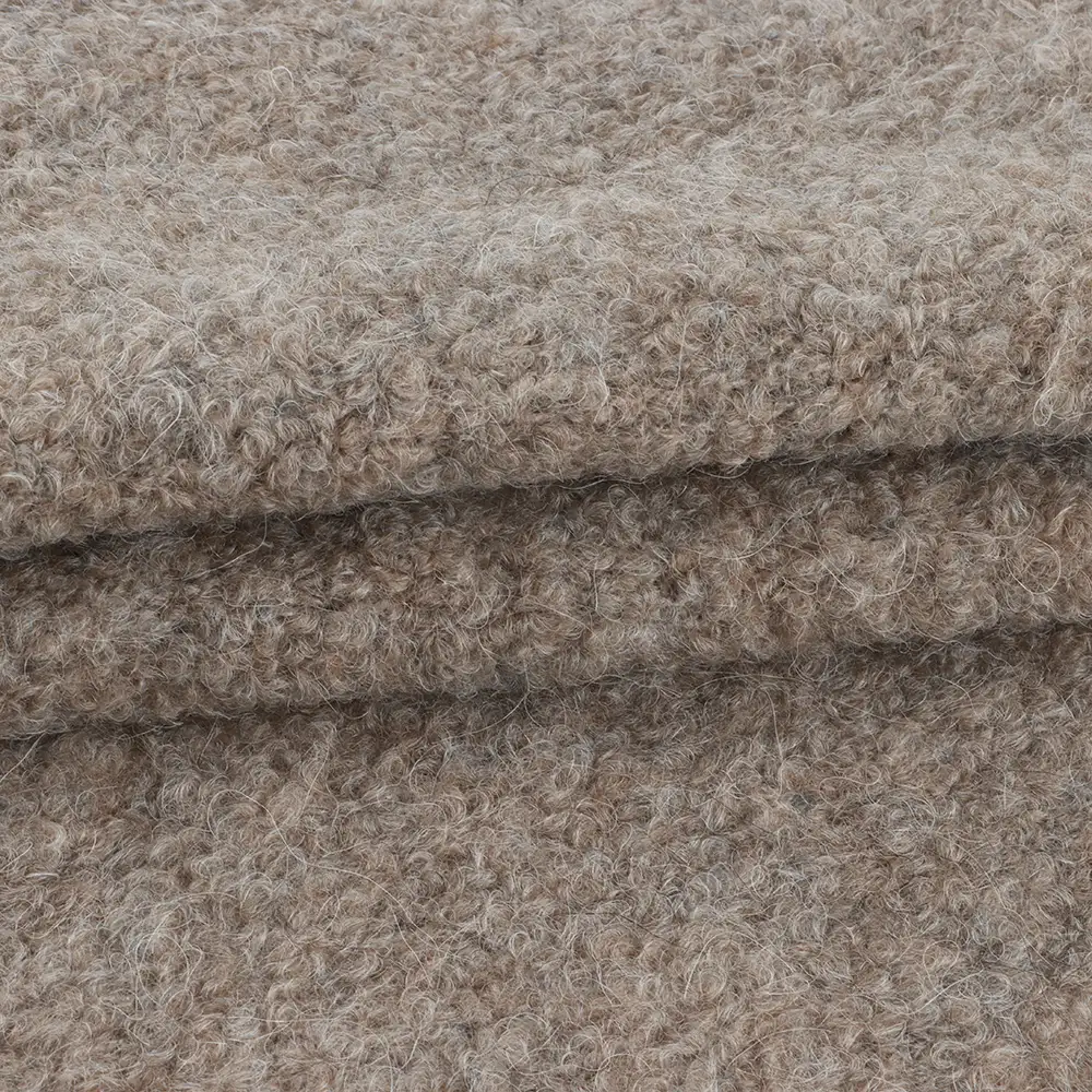 China Yarn for Ladies Vest (Sweater),Crop Top Pullover (Sweater),Dresses (Cardigan Button) (Sweater) Boucle Yarn Fancy Yarn Wool Alpaca Nylon Spandex brown color buy from China wholesaler bulk order at wholesale price free worldwide shipping Alibaba