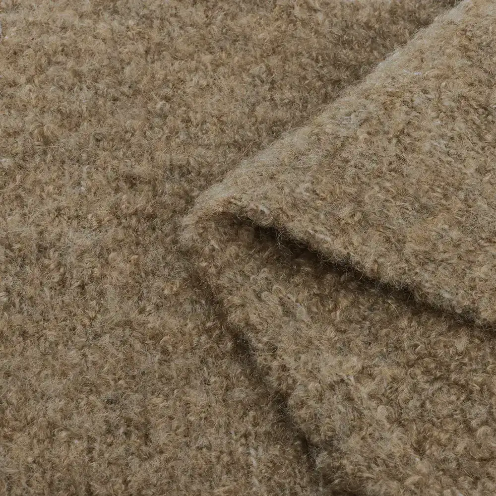 China Yarn for Ladies Vest (Sweater),Crop Top Pullover (Sweater),Dresses (Cardigan Button) (Sweater) Boucle Yarn Fancy Yarn Recycled Polyester Nylon Acrylic Wool Spandex brown color buy from China wholesaler bulk order at wholesale price free worldwide shipping Alibaba