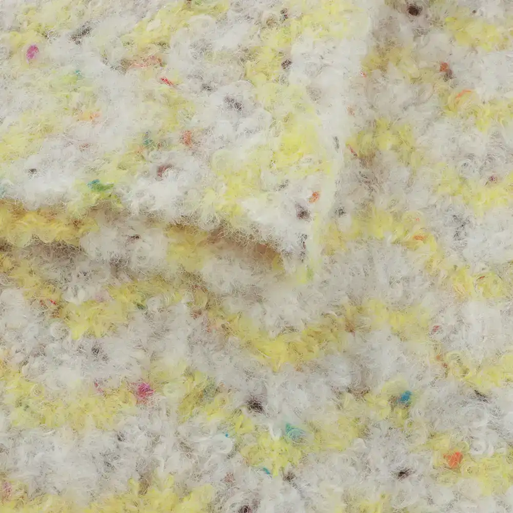 China Yarn for Ladies Vest (Sweater),Crop Top Pullover (Sweater),Dresses (Cardigan Button) (Sweater) Boucle Yarn Fancy Yarn Recycled Polyester Polyester Wool Spandex yellow color buy from China wholesaler bulk order at wholesale price free worldwide shipping Alibaba