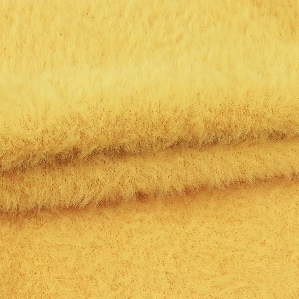 China Yarn for Dresses (Cardigan Button) (Sweater),Ladies Vest (Sweater)  Cat Feather Yarn Fancy Yarn Polyester yellow color buy from China wholesaler bulk order at wholesale price free worldwide shipping Alibaba