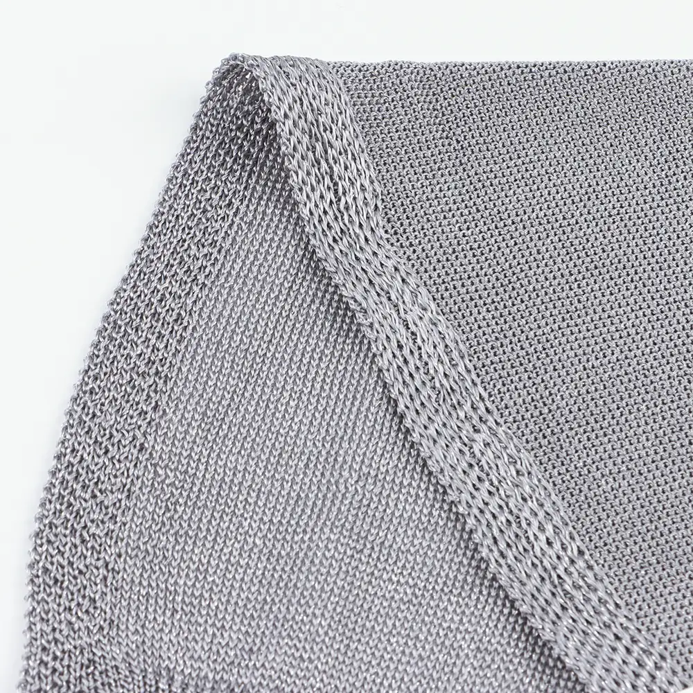 China Yarn for Dresses (Cardigan Button) (Sweater),Ladies Vest (Sweater)  Lurex Lurex Eco Vero Viscose Metallic fiber GREY color buy from China wholesaler bulk order at wholesale price free worldwide shipping Alibaba