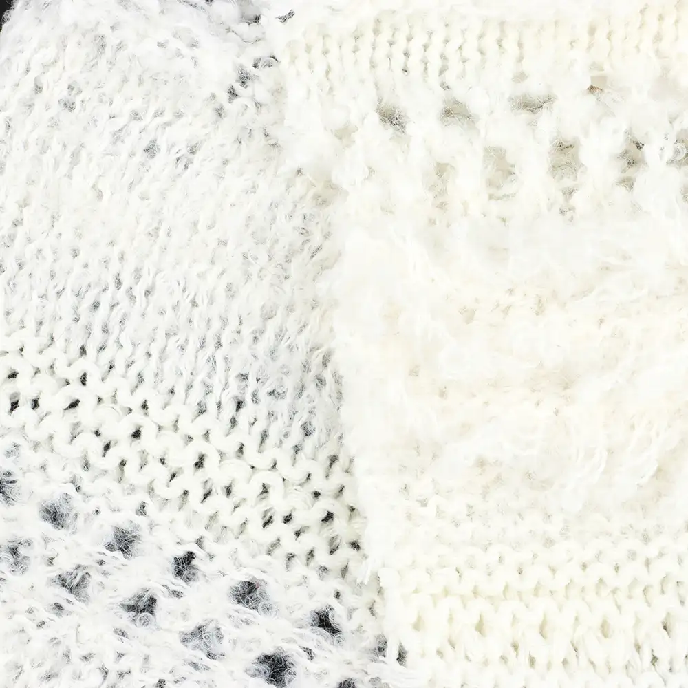 China Yarn for Crop Top Pullover (Sweater),Dresses (Cardigan Open) (Sweater) Boucle Yarn Fancy Yarn Recycled Polyester Polyester Acrylic Wool CREAM color buy from China wholesaler bulk order at wholesale price free worldwide shipping Alibaba