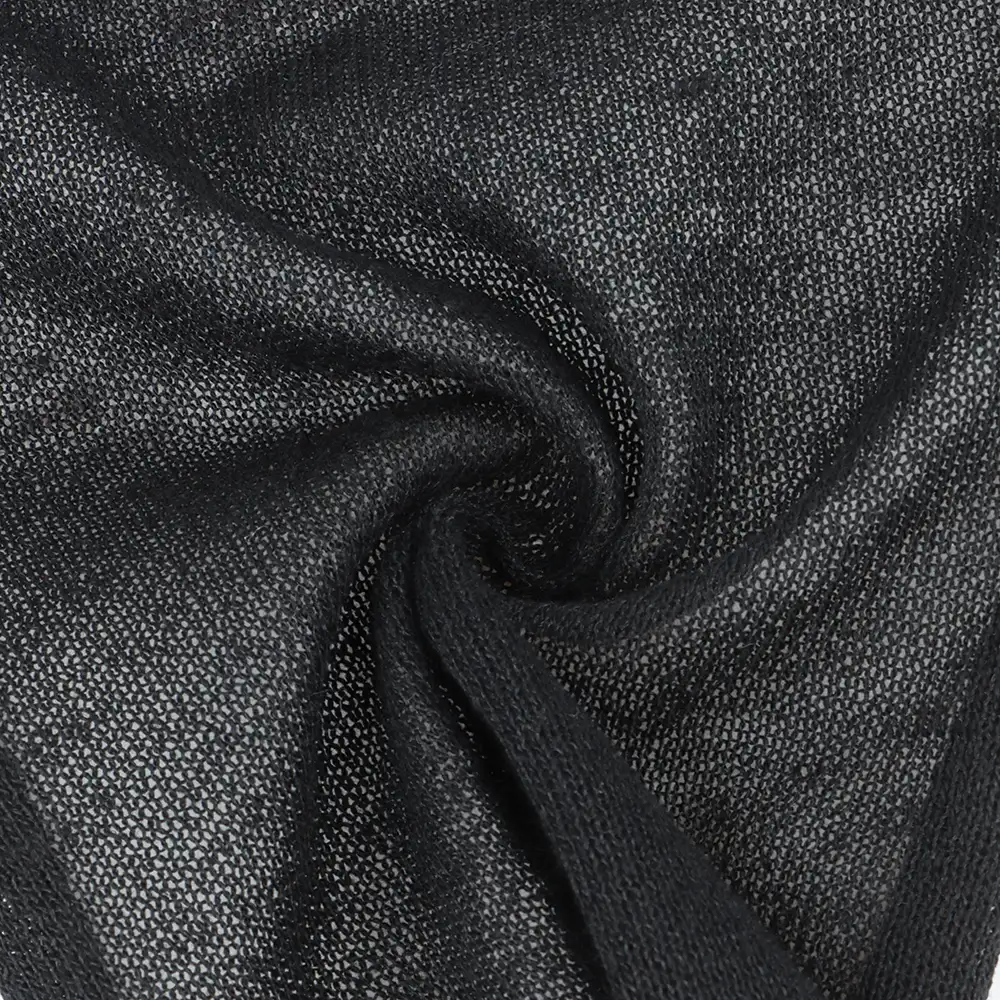 China Yarn for Open Cardigan (Sweater),Hoodie  (Sweater),Round Neck Pullover (Sweater) Semi-Worsted Spun Regular Yarn Recycled Polyester Linen BLACK color buy from China wholesaler bulk order at wholesale price free worldwide shipping Alibaba