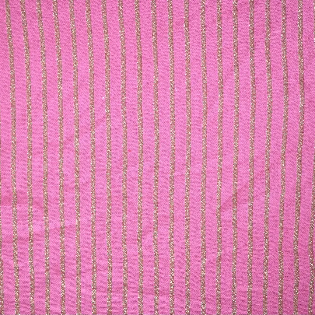 India Fabric for Tank Top,Crop Top,Pajamas Interlock Knit Fabric Cotton Pink Stripe (Print) color buy from India wholesaler bulk order at wholesale price free worldwide shipping Alibaba