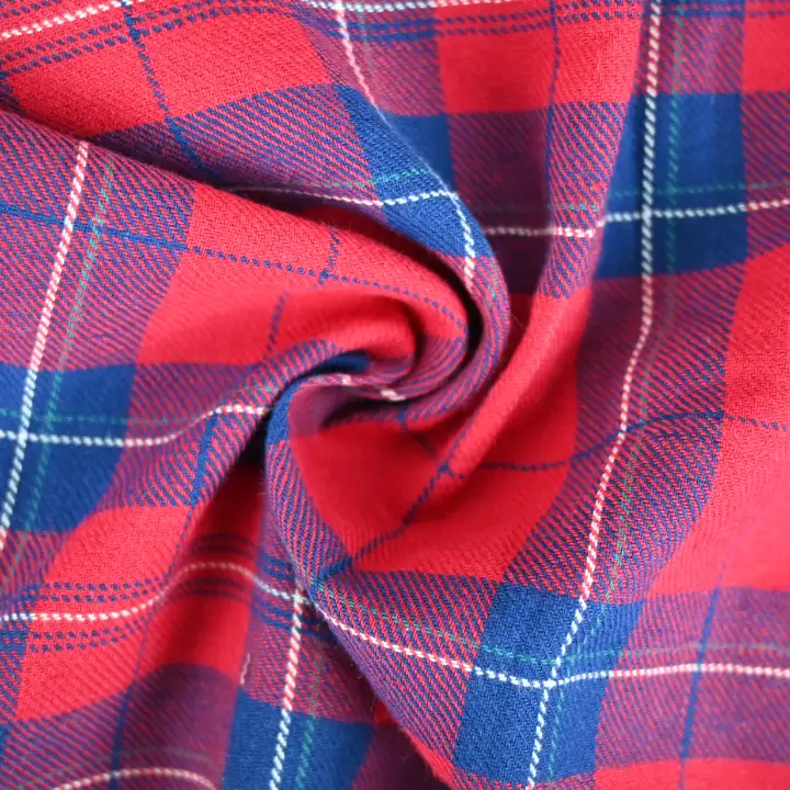 India Fabric for Shirt,Crop Top,Skirt,Over Shirt Cotton YD Flannel Natural Woven Fabric Cotton Flannel YD Checks color buy from India wholesaler bulk order at wholesale price free worldwide shipping Alibaba