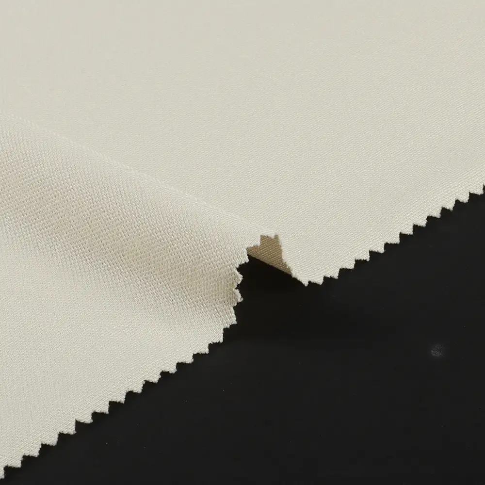 China Fabric for T-Shirt,Polo Shirt,Tank Top Pique Knit Fabric Cotton Polyester Elastane Beige color buy from China wholesaler bulk order at wholesale price free worldwide shipping Alibaba