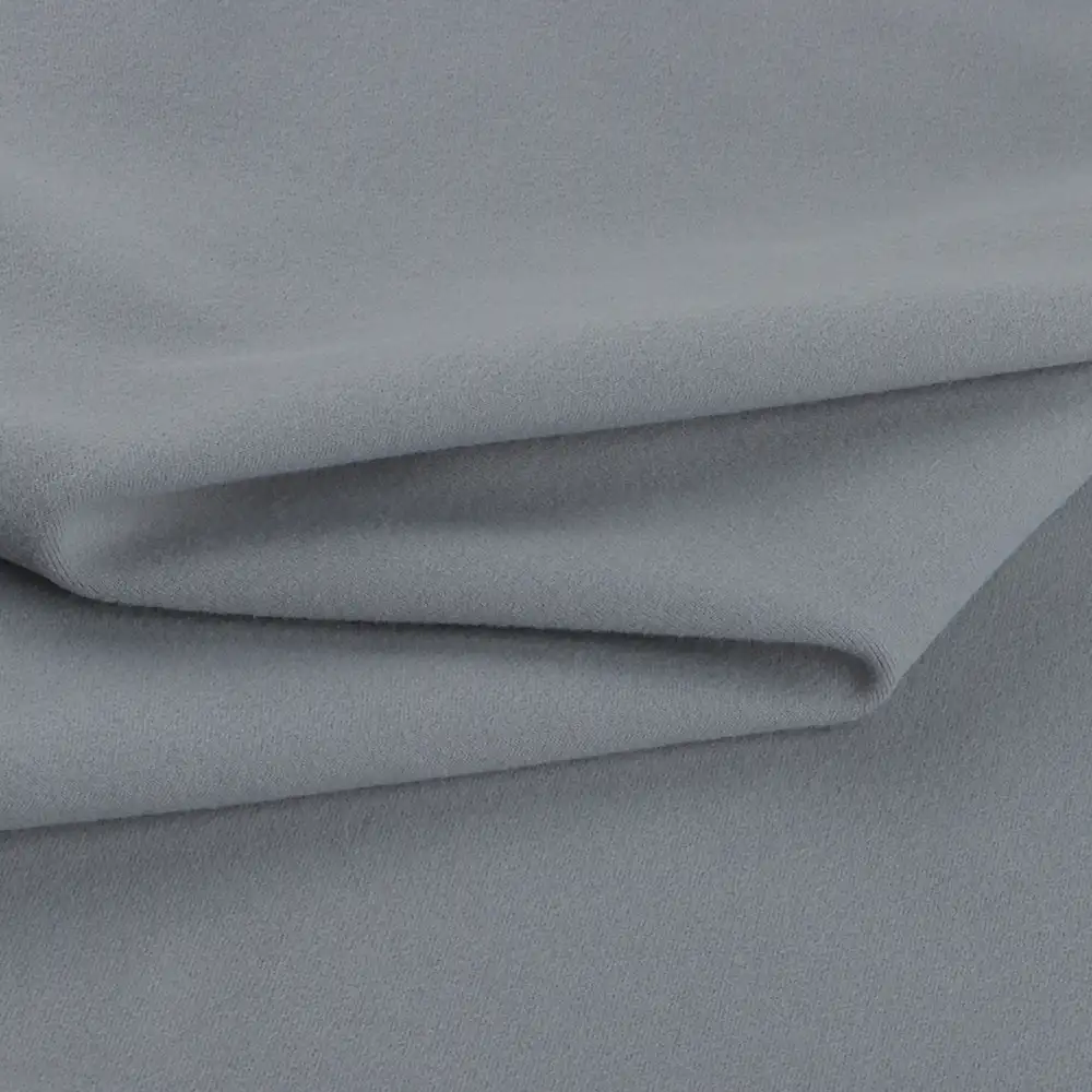 China Fabric for Tank Top,Crop Top,Pajamas Interlock Knit Fabric Polyester Spandex Grey color buy from China wholesaler bulk order at wholesale price free worldwide shipping Alibaba