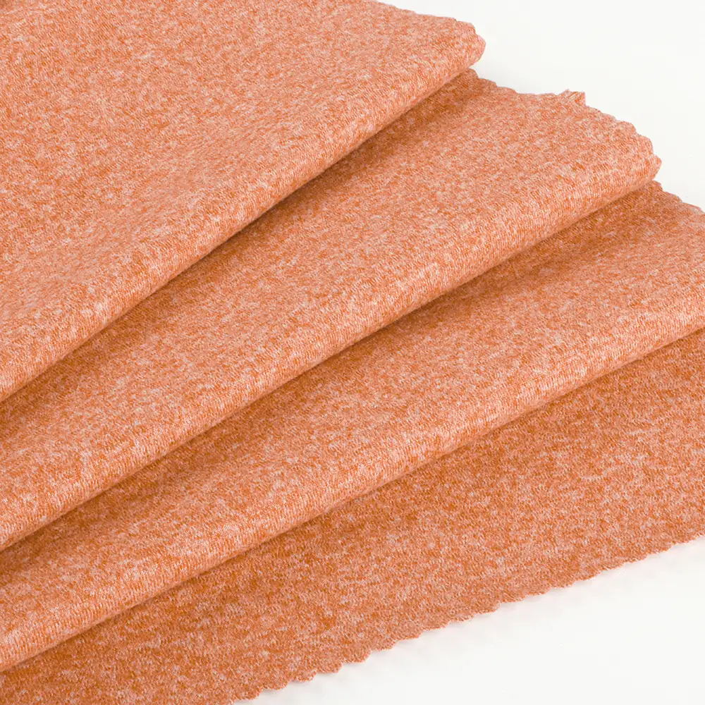 China Fabric for T-Shirt,Pajamas,Loungewear,Yoga Pants,Tracksuits Single Jersey Knit Fabric Polyester Spandex Solid-Orange color buy from China wholesaler bulk order at wholesale price free worldwide shipping Alibaba