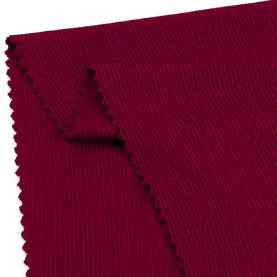 China Fabric for Tank Top,Crop Top,Hoodie Rib Knit Fabric Rayon Spandex Red color buy from China wholesaler bulk order at wholesale price free worldwide shipping Alibaba