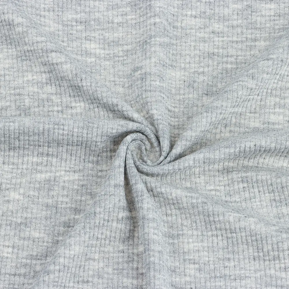China Fabric for Tank Top,Crop Top,Hoodie Rib Knit Fabric Rayon Spandex Grey color buy from China wholesaler bulk order at wholesale price free worldwide shipping Alibaba