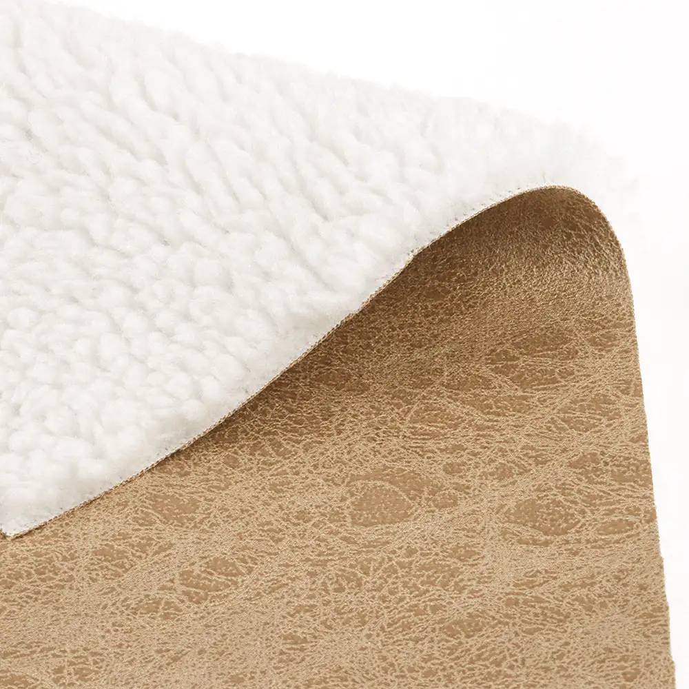 China Fabric for Blazer Warp Suede Knit Fabric Polyester Brown color buy from China wholesaler bulk order at wholesale price free worldwide shipping Alibaba