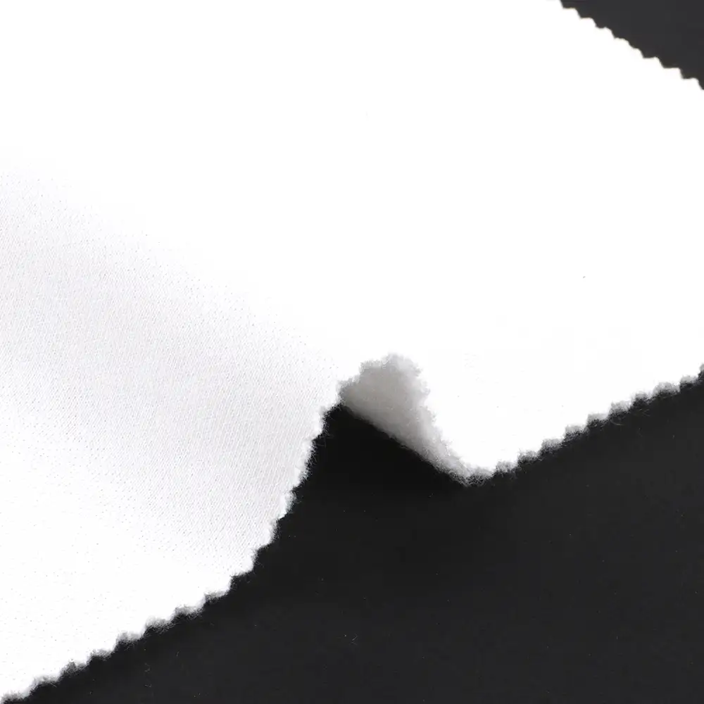 China Fabric for Hoodie,Sweatshirt Fleece Knit Fabric Cotton Polyester white color buy from China wholesaler bulk order at wholesale price free worldwide shipping Alibaba