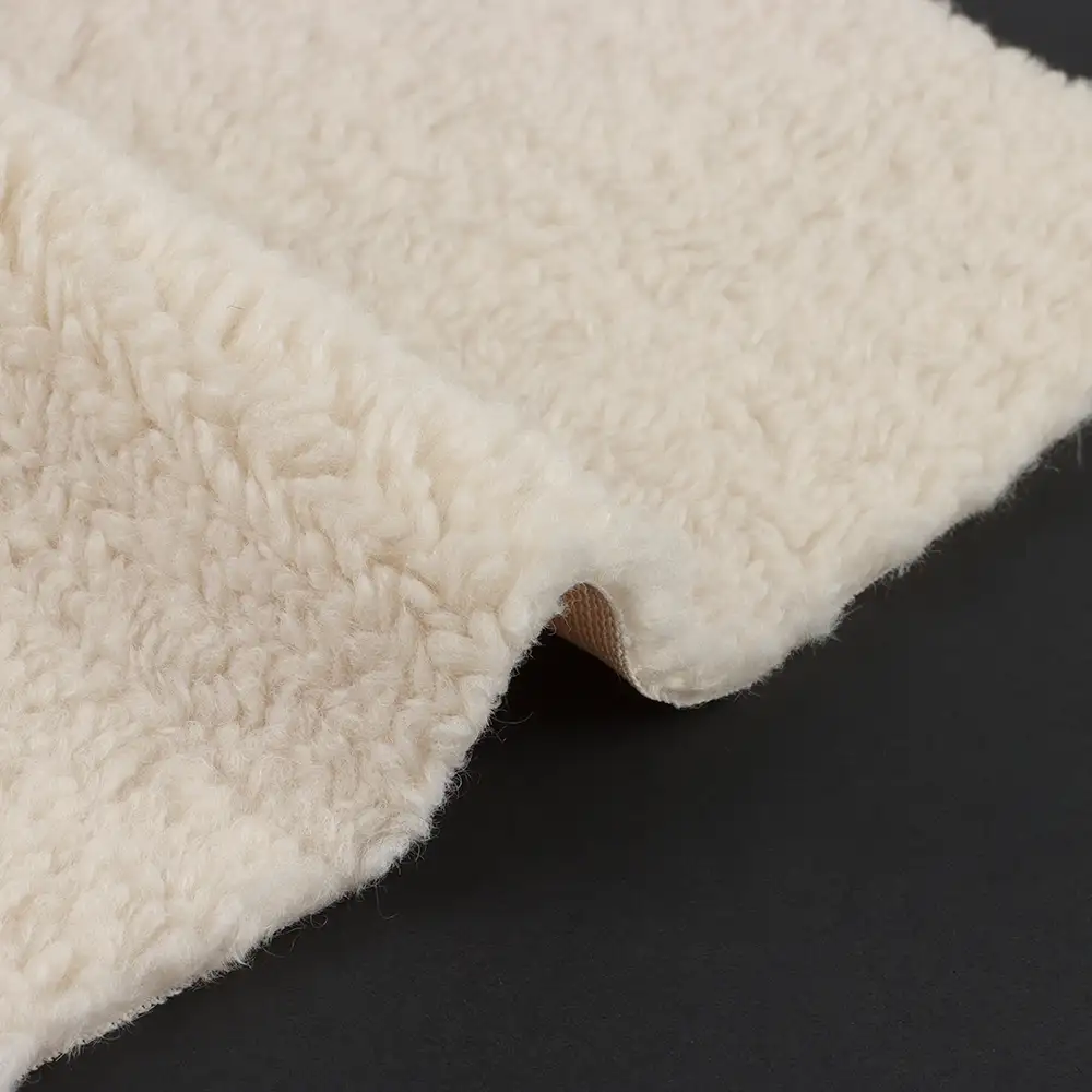 China Fabric for Hoodie,Sweatshirt Fleece Knit Fabric Polyester Beige color buy from China wholesaler bulk order at wholesale price free worldwide shipping Alibaba