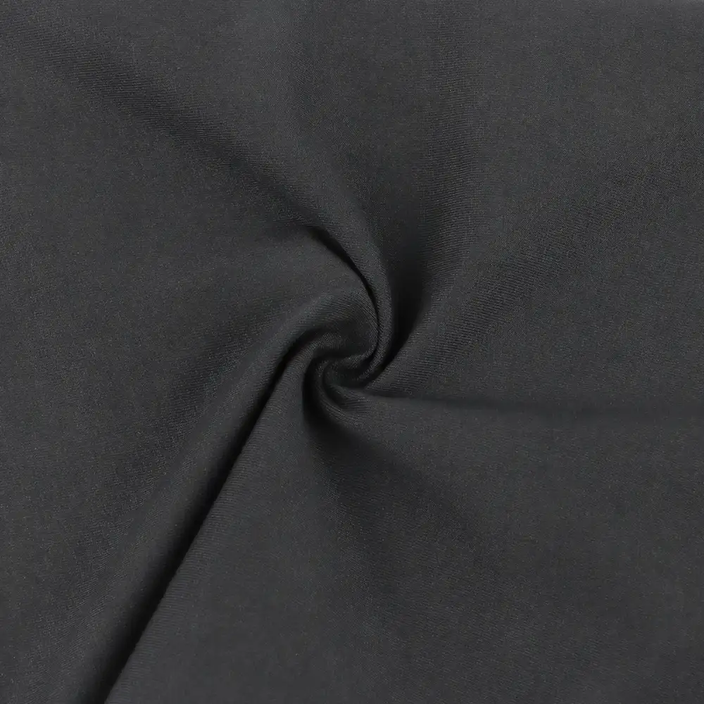 China Fabric for T-Shirt,Pajamas,Loungewear,Yoga Pants,Tracksuits Single Jersey Knit Fabric Cotton Spandex Black color buy from China wholesaler bulk order at wholesale price free worldwide shipping Alibaba