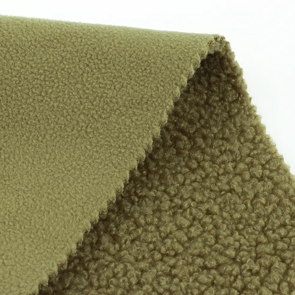 China Fabric for Jackets,Hoodie,Sweatshirt Polar Fleece Knit Fabric Polyester Olive Green color buy from China wholesaler bulk order at wholesale price free worldwide shipping Alibaba