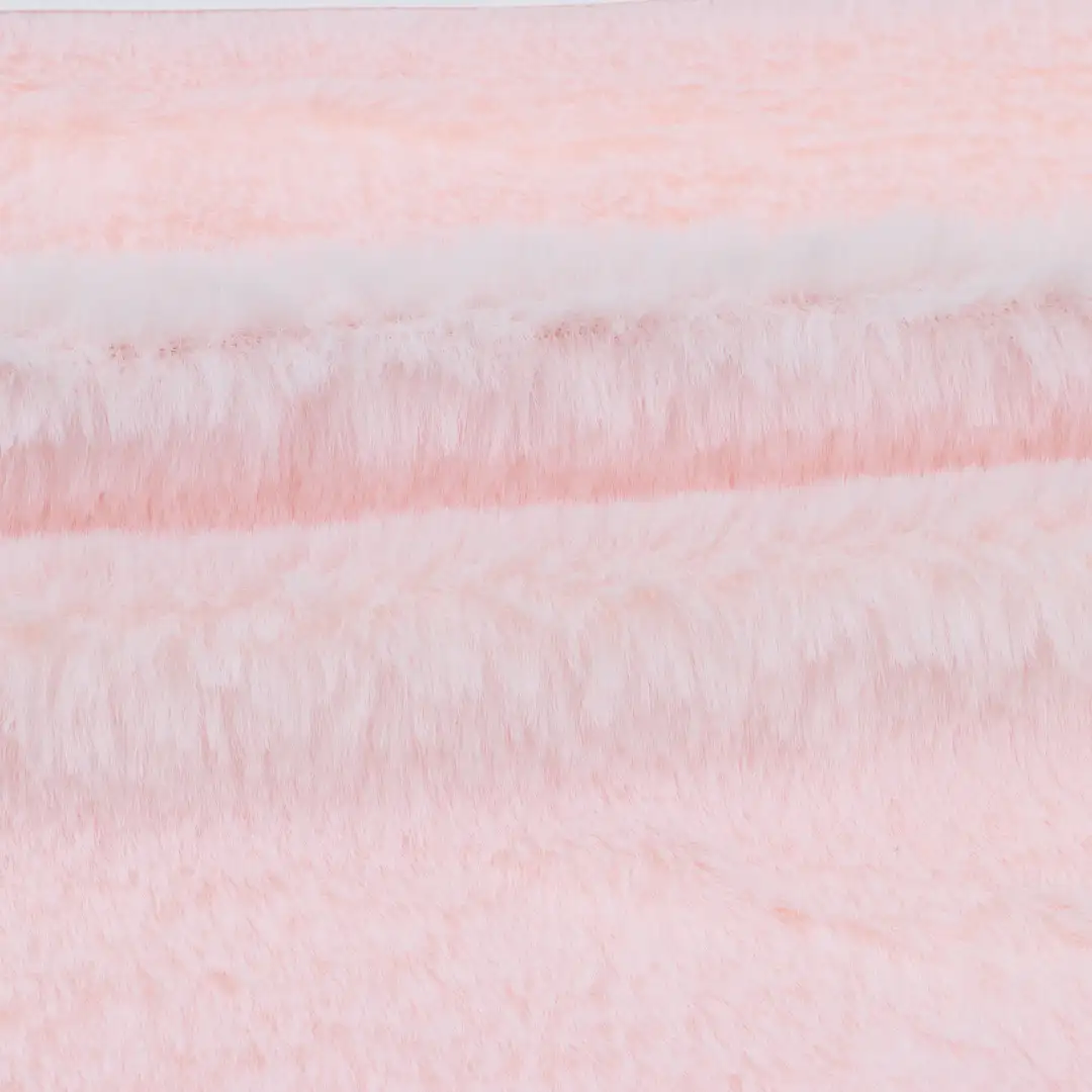 China Fabric for Trench Coat,Overcoat Fake Fur Knit Fabric Polyester Pink color buy from China wholesaler bulk order at wholesale price free worldwide shipping Alibaba