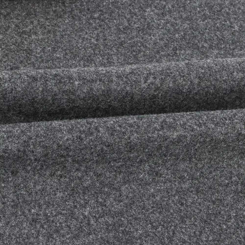 China Fabric for Blazer,Skirt,Hoodie Knit Woolen Fabric Woolen Polyester Grey color buy from China wholesaler bulk order at wholesale price free worldwide shipping Alibaba
