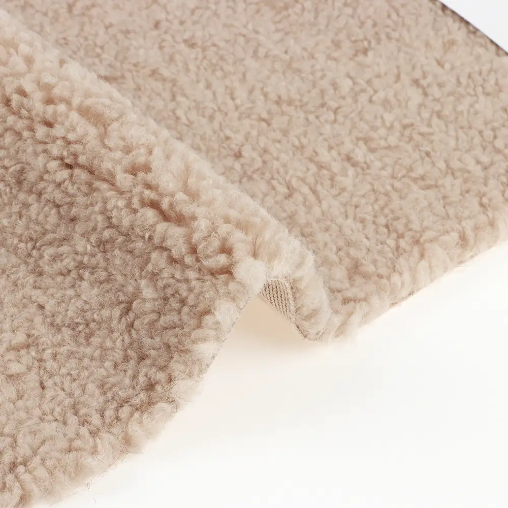 China Fabric for Hoodie,Sweatshirt Fleece Knit Fabric Polyester Khaki color buy from China wholesaler bulk order at wholesale price free worldwide shipping Alibaba