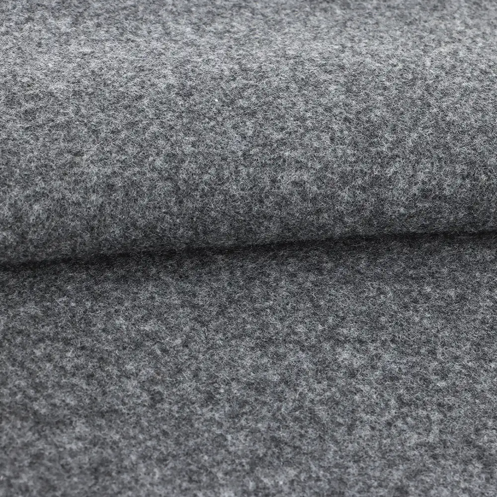 China Fabric for Blazer,Skirt,Hoodie Knit Woolen Fabric Woolen Polyester Grey color buy from China wholesaler bulk order at wholesale price free worldwide shipping Alibaba
