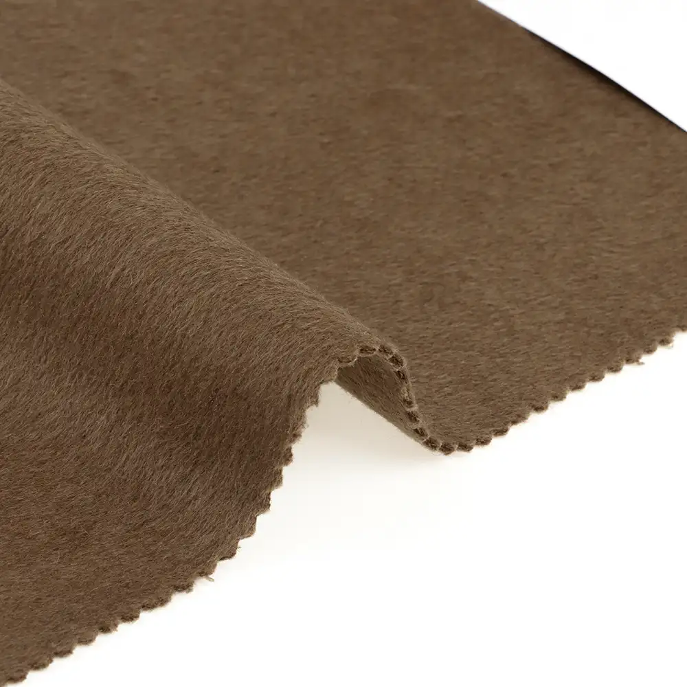 China Fabric for Blazer,Skirt,Hoodie Knit Woolen Fabric Woolen Wool Polyester Chemical Fiber Brown color buy from China wholesaler bulk order at wholesale price free worldwide shipping Alibaba