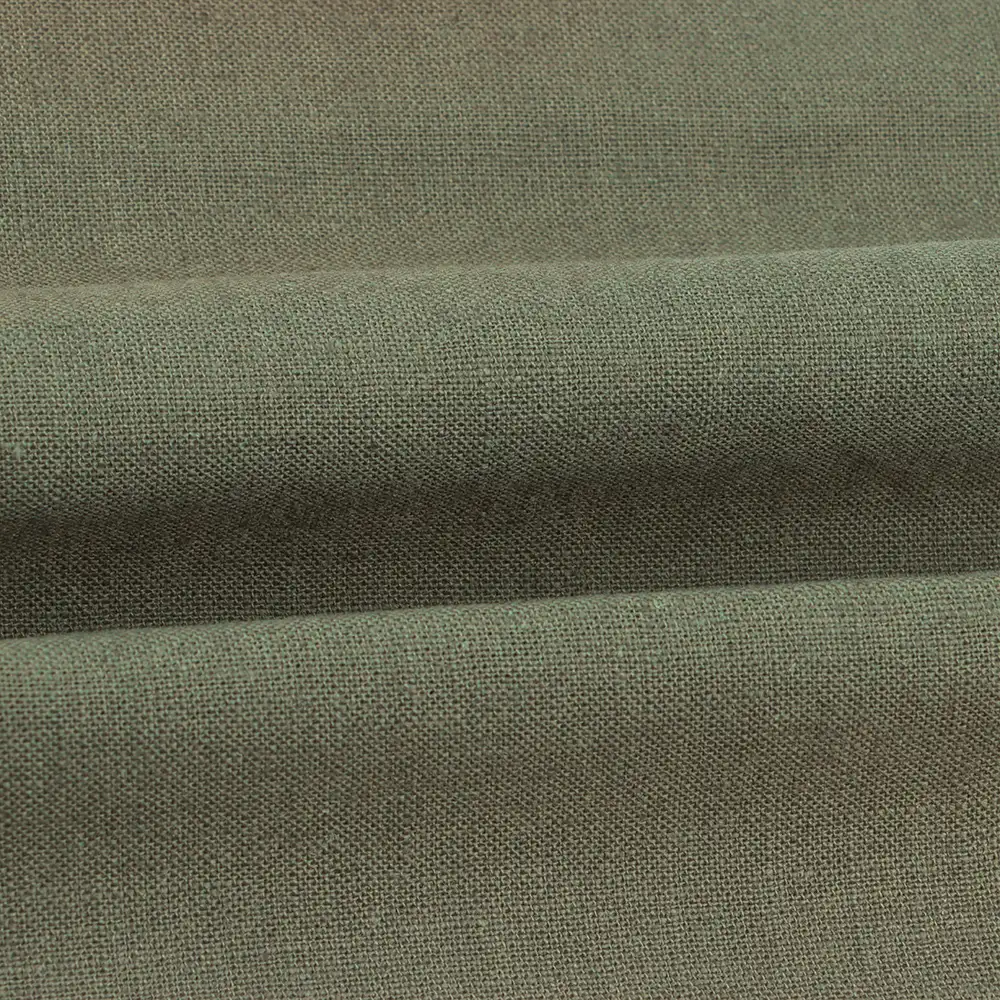 China Fabric for Shirt,Crop Top,Skirt,Over Shirt Linen/Cotton YD Plain Natural Woven Fabric Linen Cotton Green color buy from China wholesaler bulk order at wholesale price free worldwide shipping Alibaba