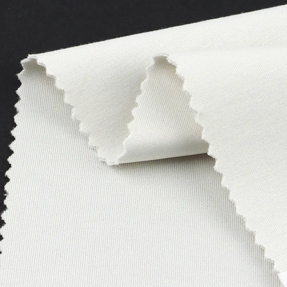 China Fabric for Leggings,Swimsuits,Tracksuits Scuba Knit Fabric Polyester Rayon Spandex White color buy from China wholesaler bulk order at wholesale price free worldwide shipping Alibaba
