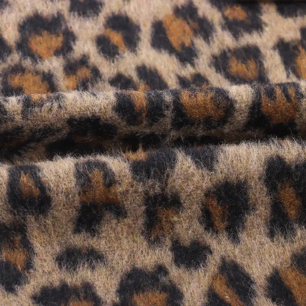 China Fabric for Blazer,Suit,Skirt Woolen Jacquard Woolen Chemical Fiber Leopard print color buy from China wholesaler bulk order at wholesale price free worldwide shipping Alibaba