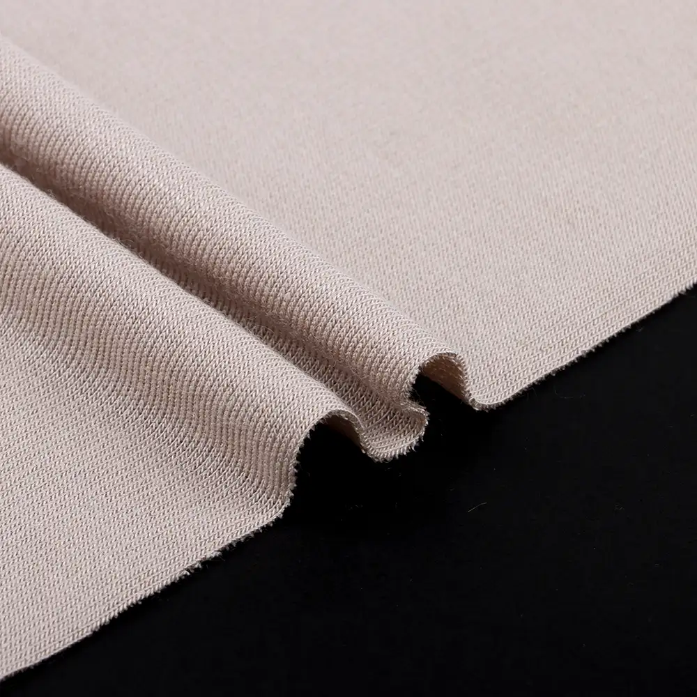 China Fabric for Jogger,Loungewear,Sweatshirt French Terry Knit Fabric Silk Modal Spandex Khaki color buy from China wholesaler bulk order at wholesale price free worldwide shipping Alibaba