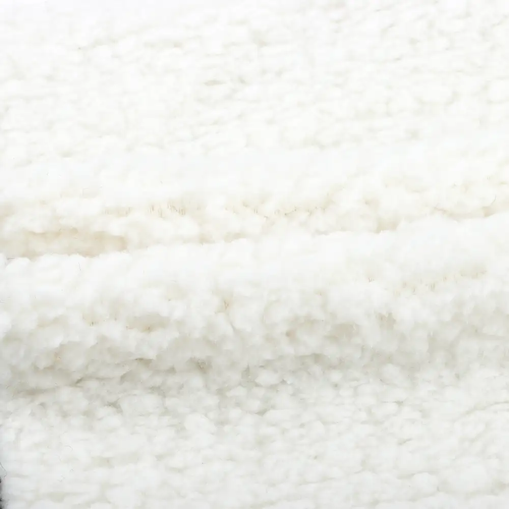 China Fabric for Hoodie,Sweatshirt Fleece Knit Fabric Polyester White color buy from China wholesaler bulk order at wholesale price free worldwide shipping Alibaba