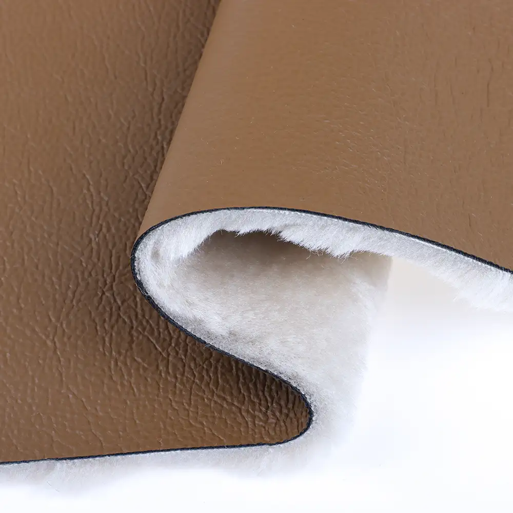 China Fabric for Blazer PU Woven Blended Fabric Polyester Brown color buy from China wholesaler bulk order at wholesale price free worldwide shipping Alibaba