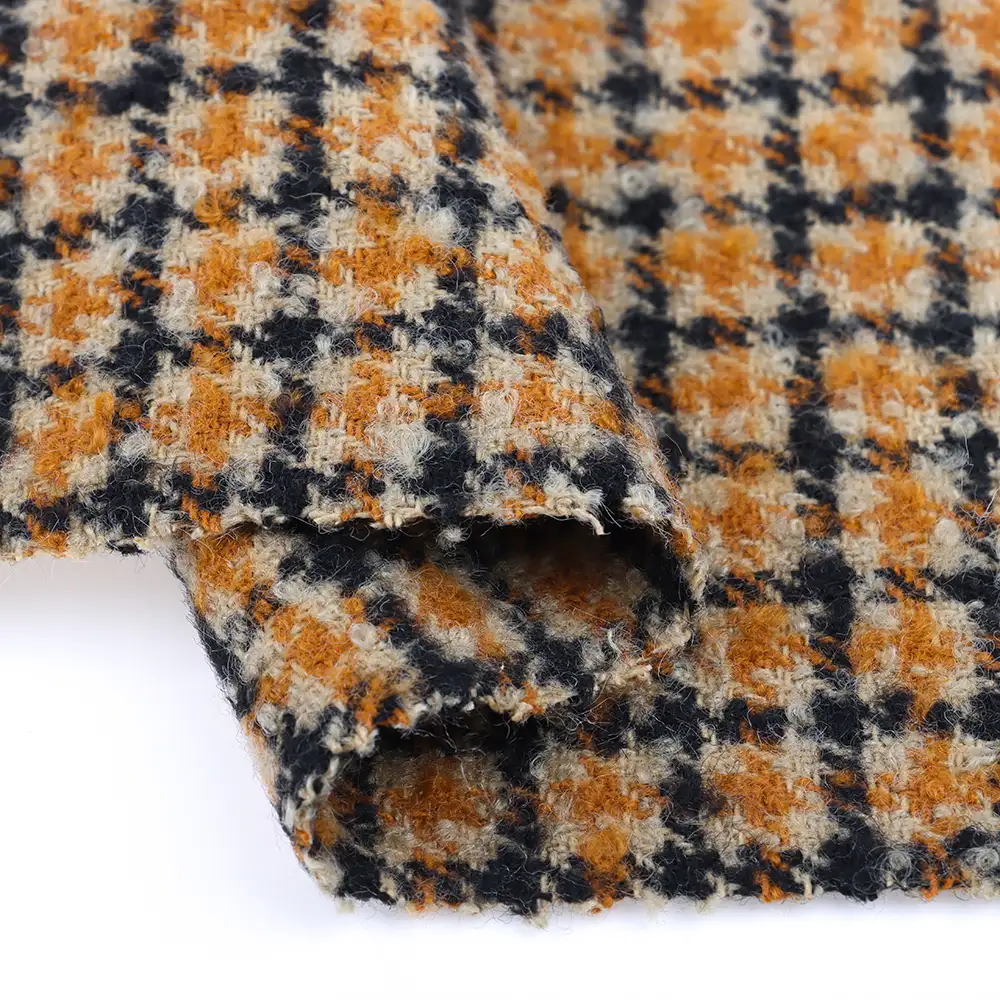 China Fabric for Blazer,Suit,Skirt Woolen Tweed Woolen Wool Polyester blend color buy from China wholesaler bulk order at wholesale price free worldwide shipping Alibaba