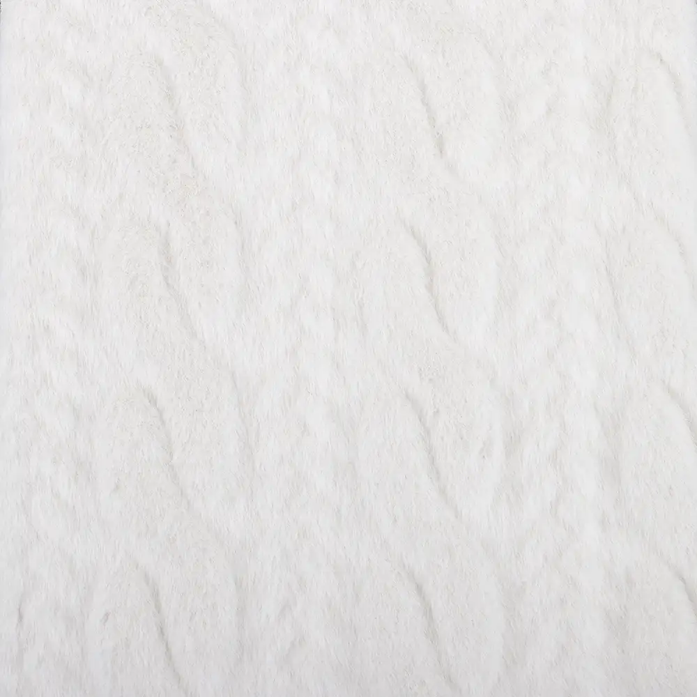 China Fabric for Trench Coat,Overcoat Fake Fur Knit Fabric Polyester Off-white color buy from China wholesaler bulk order at wholesale price free worldwide shipping Alibaba