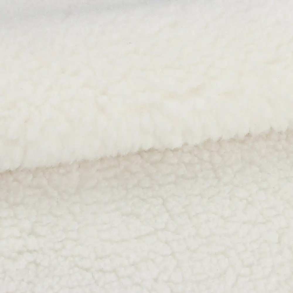 China Fabric for Overcoat,Bomber Jacket,Trench Coat Sherpa Knit Fabric Polyester White color buy from China wholesaler bulk order at wholesale price free worldwide shipping Alibaba