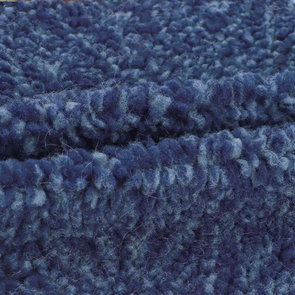 China Fabric for Overcoat,Bomber Jacket,Trench Coat Sherpa Knit Fabric Polyester navy blue color buy from China wholesaler bulk order at wholesale price free worldwide shipping Alibaba