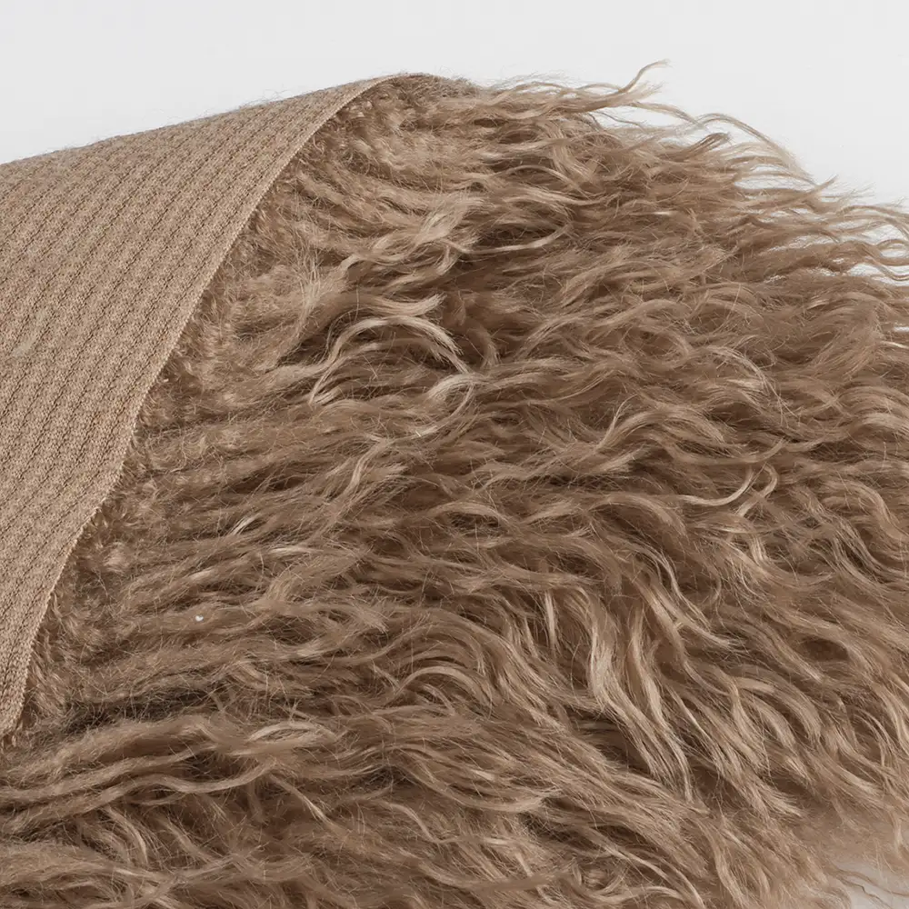 China Fabric for Overcoat,Bomber Jacket,Trench Coat Sherpa Knit Fabric Polyester Brown color buy from China wholesaler bulk order at wholesale price free worldwide shipping Alibaba