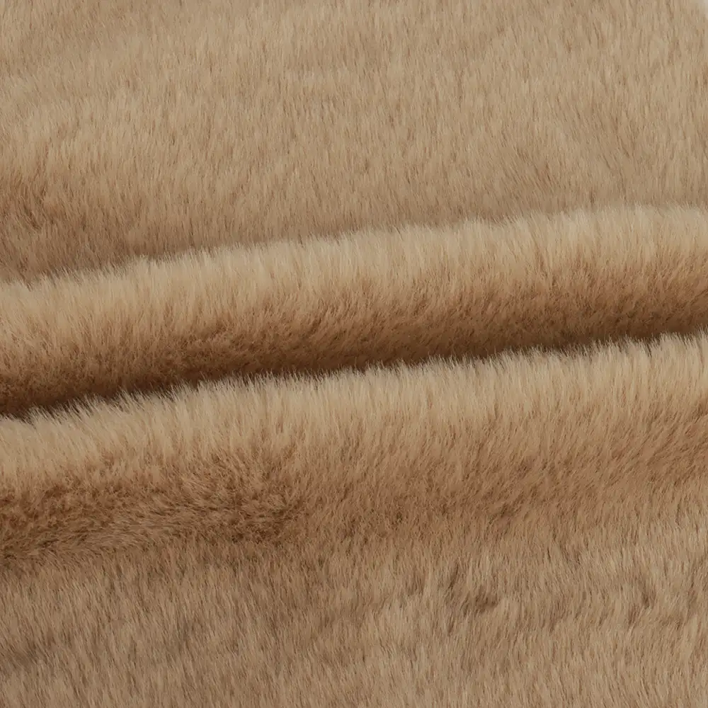 China Fabric for Overcoat,Bomber Jacket,Trench Coat Sherpa Knit Fabric Polyester Brown color buy from China wholesaler bulk order at wholesale price free worldwide shipping Alibaba