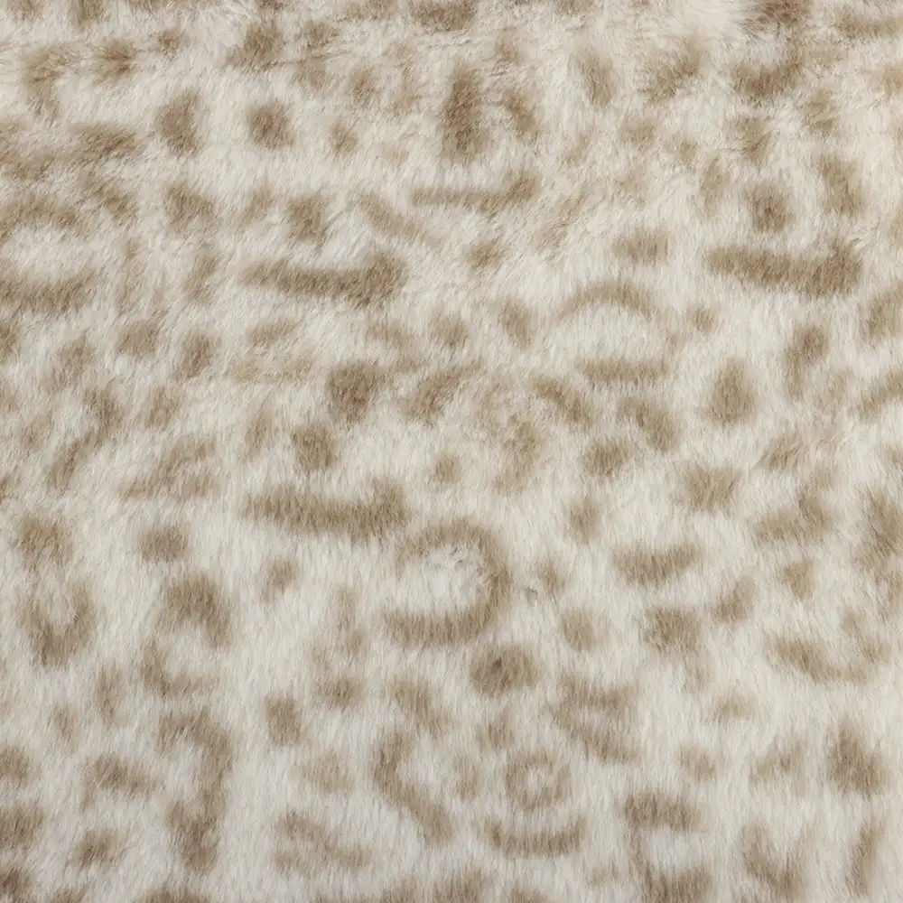 China Fabric for Overcoat,Bomber Jacket,Trench Coat Sherpa Knit Fabric Polyester Beige Leopard print color buy from China wholesaler bulk order at wholesale price free worldwide shipping Alibaba