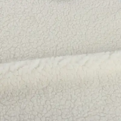 China Fabric for Overcoat,Bomber Jacket,Trench Coat Sherpa Knit Fabric Polyester White color buy from China wholesaler bulk order at wholesale price free worldwide shipping Alibaba