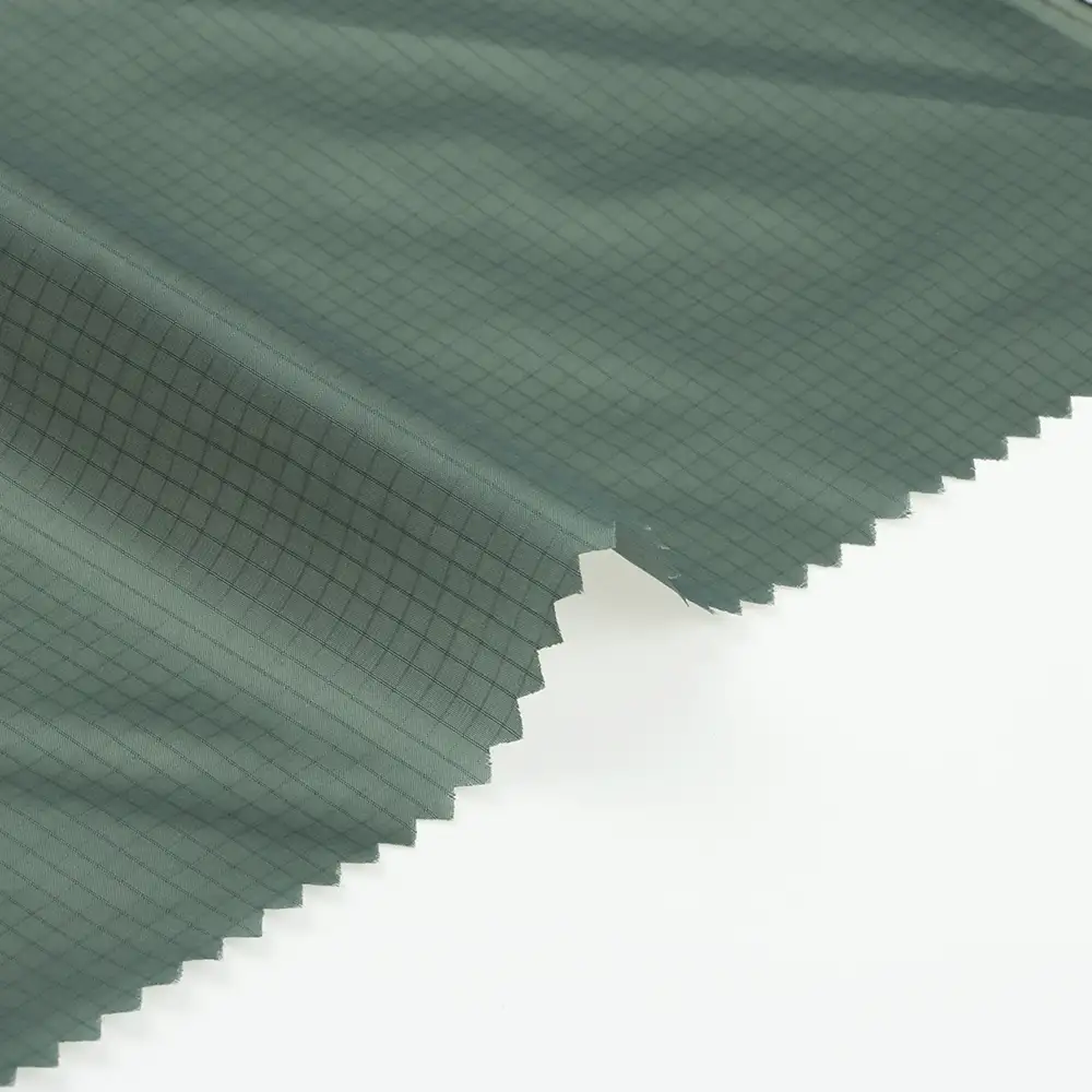 China Fabric for Bomber Jacket,Trench Coat Nylon Taffeta Synthetic Woven Fabric Nylon Agate Green color buy from China wholesaler bulk order at wholesale price free worldwide shipping Alibaba