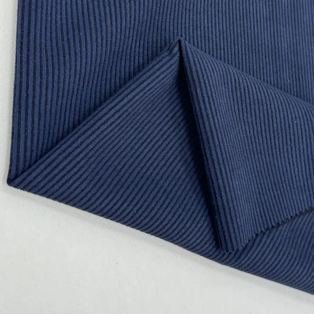 China Fabric for Jacket,Pants,Blazer Weft Suede Knit Fabric Polyester Elastane 蓝色 color buy from China wholesaler bulk order at wholesale price free worldwide shipping Alibaba